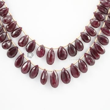 6 to 13 mm - 2 Lines - Ruby Drops - 121.90 carats (RDr1005)