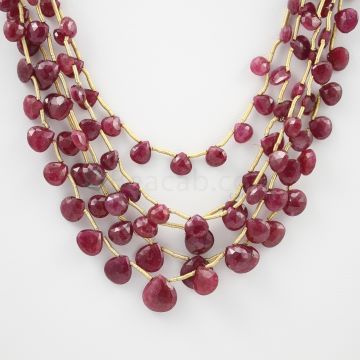 5.50 to 9.50 mm - 5 Lines - Ruby Drops - 133.15 carats (RDr1009)