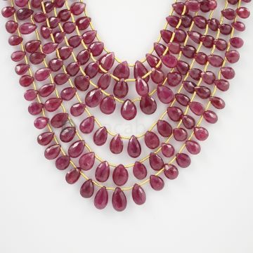 5.50 to 11 mm - 6 Lines - Ruby Drops - 290.10 carats (RDr1011)