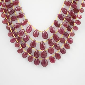 5 to 10 - 4 Lines - Ruby Drops - 163.50 carats (RDr1014)