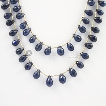 6.50 to 8.50 mm - 2 Lines - Sapphire Drops - 143.50 carats (SDr1007)