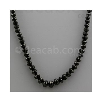 Black Diamond Faceted Beads - 1 Line - 106.31 carats (BDIA1005)