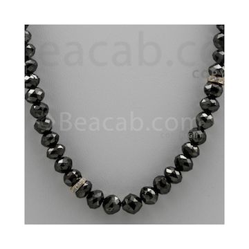Black Diamond Faceted Beads (BDIA1006)