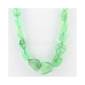 12.00 to 23.00 mm - 1 Line - Emerald Tumbled Beads - 490.30 carats (EmTuB1027)
