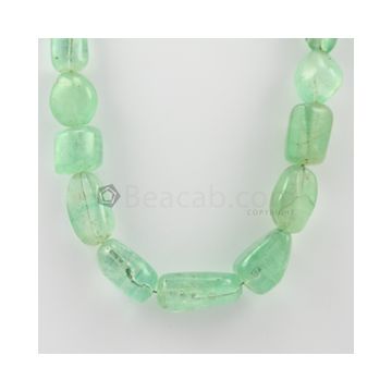 11.00 to 25.00 mm - 1 Line - Emerald Tumbled Beads - 426.90 carats (EmTuB1031)