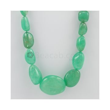 13.00 to 32.00 mm - 1 Line - Emerald Tumbled Beads - 631.00 carats (EmTuB1042)