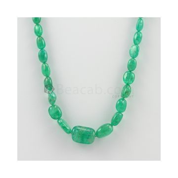 7.00 to 17.00 mm - 1 Line - Emerald Tumbled Beads - 115.06 carats (EmTuB1058)