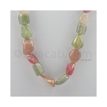 Multi-Sapphire Tumbled - 1 Line - 453.00 carats - 18 inches - (MSTUB1005)