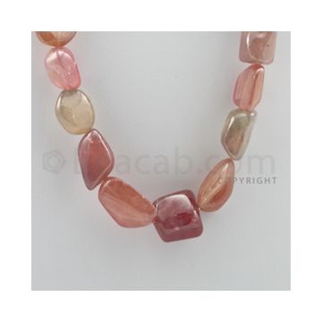 Multi-Sapphire Tumbled - 1 Line - 630.00 carats - 17 inches - (MSTUB1010)
