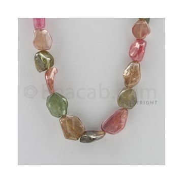 Multi-Sapphire Tumbled - 1 Line - 445.25 carats - 18 inches - (MSTUB1014)
