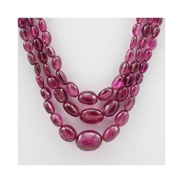 Tourmaline Tumbled - 3 Lines - 148.20 carats - 16 to 18 inches - (Tour1020)