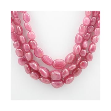 Pink Sapphire Tumbled - 3 Lines - 459.40 carats - 15 to 17 inches - (PnSTuB1011)