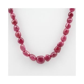 Pink Sapphire Tumbled - 1 Line - 133.85 carats - 16 inches - (PnSTuB1017)