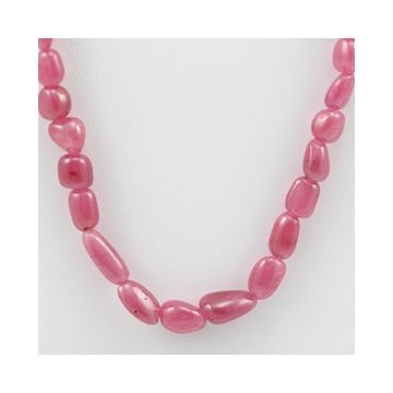 Pink Sapphire Tumbled - 1 Line - 147.60 carats - 17 inches - (PnSTuB1018)