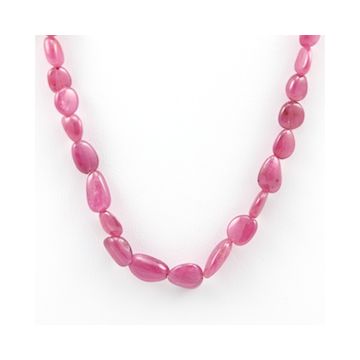 Pink Sapphire Tumbled - 1 Line - 99.35 carats - 15 inches - (PnSTuB1020)