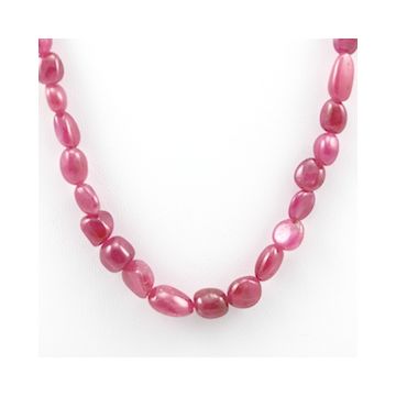 Pink Sapphire Tumbled - 1 Line - 139.00 carats - 16 inches - (PnSTuB1021)