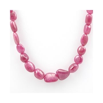 Pink Sapphire Tumbled - 1 Line - 183.80 carats - 17 inches - (PnSTuB1022)