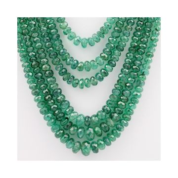 Emerald Faceted - 6 Lines - 272.00 carats - 15 to 19 inches - (EmFB1009)