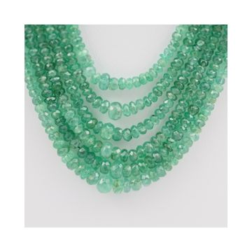 Emerald Faceted - 6 Lines - 171.00 carats - 15 to 18 inches - (EmFB1010)