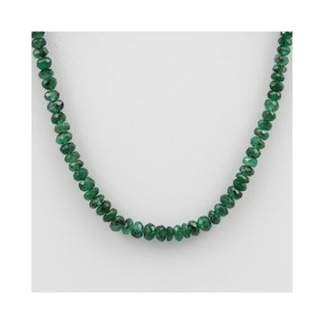Emerald Faceted - 1 Line - 43.00 carats - 16 inches - (EmFB1015)
