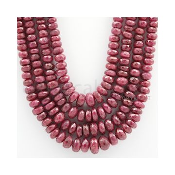 Ruby Faceted - 4 Lines - 948.00 carats - 18 to 22 inches - (RFB1008)