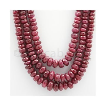 Ruby Faceted - 3 Lines - 720.00 carats - 19 to 22 inches - (RFB1002)