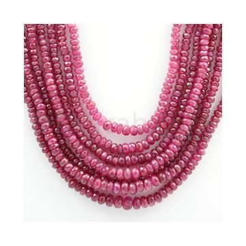 Ruby Faceted - 7 Lines - 484.00 carats - 16 to 20 inches - (RFB1022)