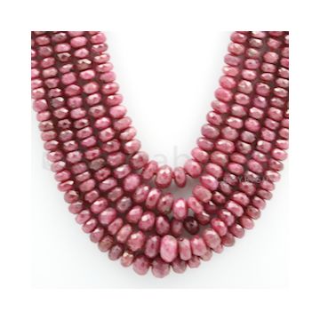 Ruby Faceted - 5 Lines - 515.82 carats - 18 to 21 inches - (RFB1021)