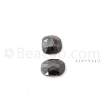 2 Brown Diamond Rectangle Shape Rose Cut Diamonds - 4.31 cts. (DRC1220)