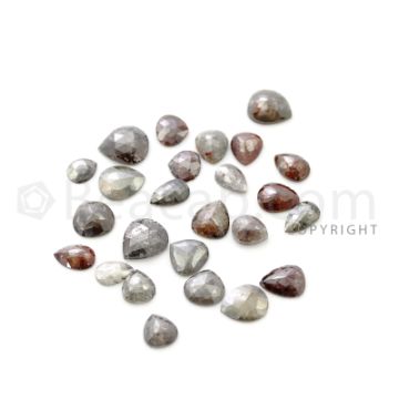 25 Medium Tones Diamond Mix Shape Rose Cut Diamonds - 43.01 cts. (DRC1249)