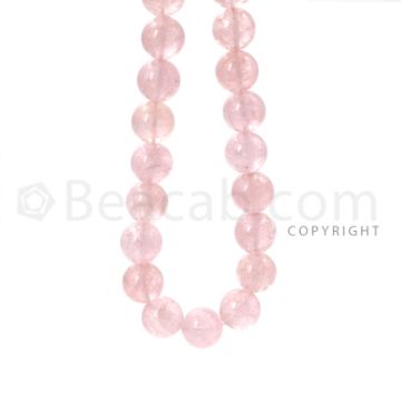 1 Line - 14mm - Pink Morganite Smooth Beads - 569.50 cts. (MRB1005)