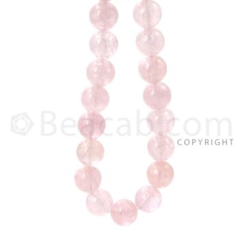 1 Line - 14mm - Pink Morganite Smooth Beads - 570.00 cts. (MRB1006)