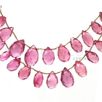 1 pc - Medium Pink - Tourmaline Faceted Drop (AAA) - 250 cts. (TFD1053)