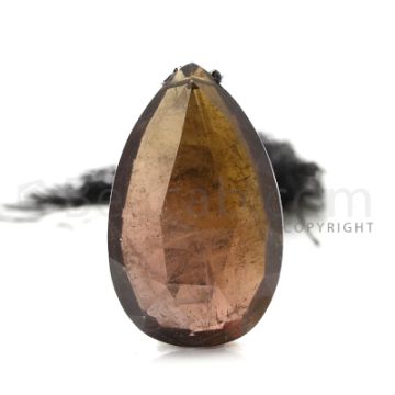1 pc - Brown - Tourmaline Faceted Drop (AAA) - 35 cts. (TFD1054)