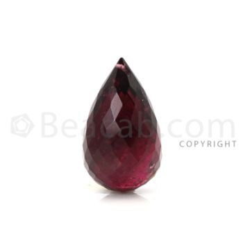 1 pc - Dark Pink - Tourmaline Faceted Drop (AAA) - 16.95 cts. (TFD1055)