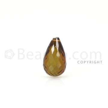 1 pc - Brown - Tourmaline Faceted Drop (AAA) - 13.37 cts. (TFD1093)