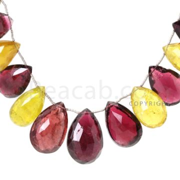 1 Line - Medium Tones - Tourmaline Faceted Drops (AAA) - 326 cts. (TFD1142)