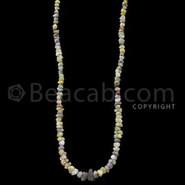 1 Line - Yellow Diamond Rough Beads - 97.50 cts - 4.50 to 10.50 mm (RODB1022)
