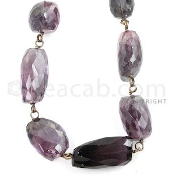 1 Line - Purple Tourmaline Faceted Tumbled Beads - 352.00 cts - 14.6 x 10.7 mm to 24.80 x 15.50 mm (TOFTUB1011)