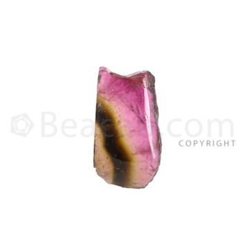 1 pc - Watermelon (Bi-Color) Tourmaline Slices - 21.00 cts - 24.4 x 14 x 5.8 mm (TOUSL1009)