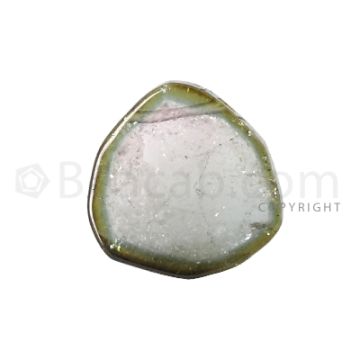 1 pc - Watermelon (Bi-Color) Tourmaline Slices - 12.00 cts - 9.5 x 9.5 x 2.9 mm (TOUSL1029)