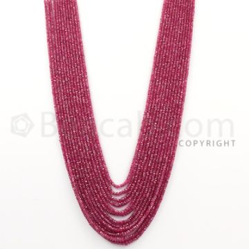 2 Lines of Watermelon (Bi-Color) Tourmaline Faceted Drops - 200.50 cts - 5.7 x 3.6 mm to 7.80 x 4.90 mm (TFD1166)