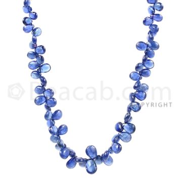 1 Line - Medium Blue Sapphire Drops - 58 cts - 4.4 x 3 mm to 6.2 x 5 mm (SDR1015)