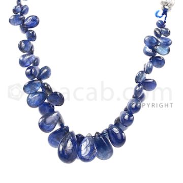 1 Line - Medium Blue Sapphire Drops - 94.5 cts - 4.9 x 3.4 mm to 14.7 x 9.7 mm (SDR1021)