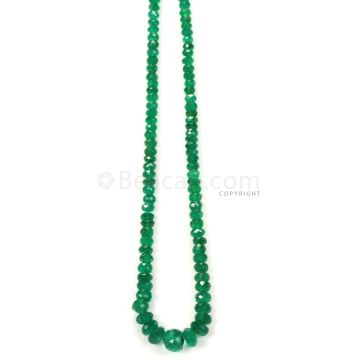 Medium Green Emerald Faceted Beads - 6 Lines - 216.50 - 2.5 to 6. 7mm (EMFB1069)