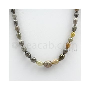 Fancy Diamond Drum Beads - 1 Line - 71.61 carats (FncyDiaDr1007)