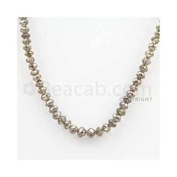 Brown Diamond Faceted Beads - 1 Line - 41.79 carats (BrnDia1011)