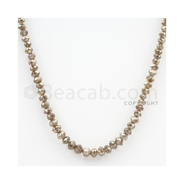 Brown Diamond Faceted Beads - 1 Line - 39.34 carats (BrnDia1012)