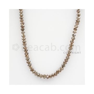 Brown Diamond Faceted Beads - 1 Line - 40.50 carats (BrnDia1014)
