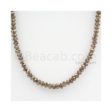 Brown Diamond Faceted Beads - 1 Line - 56.00 carats (BrnDia1015)